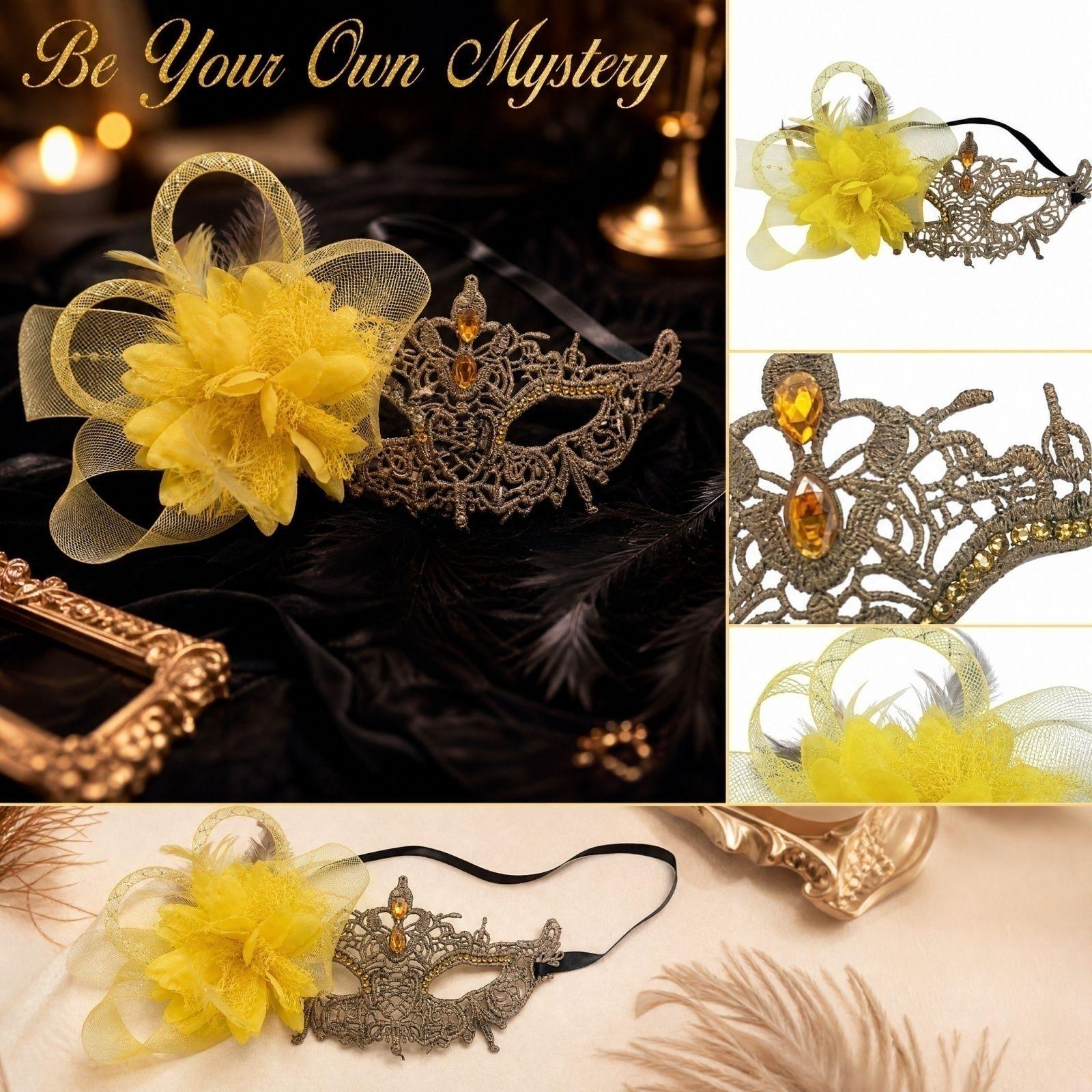 Women s Lace Masquerade for Halloween Costume Party One Size