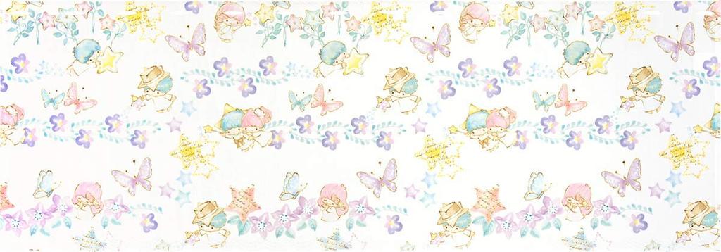 Noren Kobo Cafe Curtain, Little Twin Stars Floral Design, 120cm Wide X 45cm Long, Perfect for Small Windows, Privacy Screen, 93564