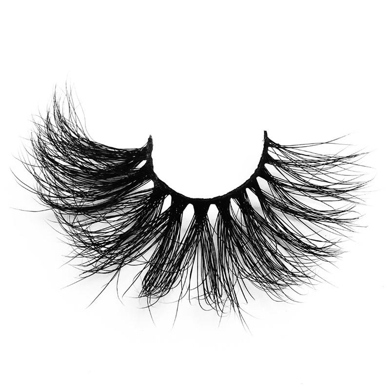 

25mm Handmade Mink Eyelashes with Diamond-Crystal Box - Thick and Long Cross-Border Style Standard