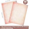 60 Sheets Retro Pink Stationery Paper, Pink Letter Paper Cute Writing Paper, Pink Copy Paper Pastel Colored Paper Computer Printer Paper