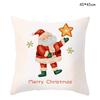 Federa per Cuscino di Natale Cartone Animato Babbo Natale Pan di Zenzero Auto Copricuscino Ghirlanda di Natale Casa
