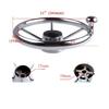 Boat Accessories  Steering Wheel With knob Stainless Steel 5 Spoke 25 Degree 11'' For Marine Yacht