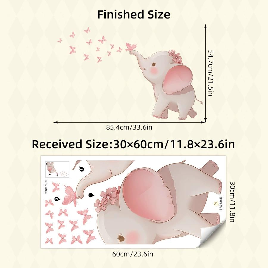 1pc Cute Wreath Animal Fox Wall Stickers for Children Room Bedroom Nursery Wall Decoration Living Room Decor for The House