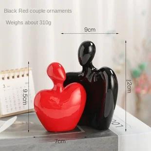 Nordic minimalist abstract figures ceramic ornaments bedroom living room desktop furnishings home decoration office figurines