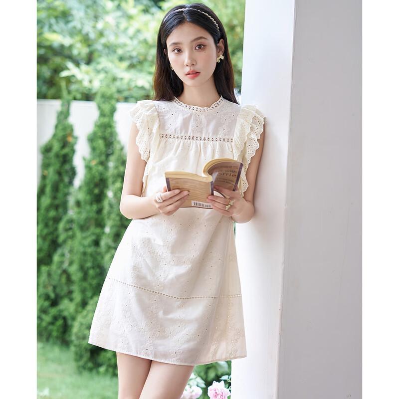 

Mocana Women s Urban Casual Flutter Sleeve Dress M