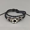 European & American Sports Style Beaded Football Friendship Bracelet - Y2K Commemorative Fan Accessory
