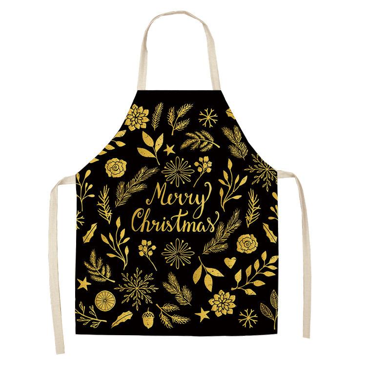 Christmas Golden Theme Apron for Children Child Apron Woman Kitchen Apron Women Kitchen Apron Master Apron Kitchen Apron Apron