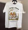 Frosch und Kröte Herren Baumwoll T-Shirt mit Grafikdruck, Klein