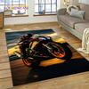 Motocross Motorcycle Modern Rug Carpet for Living Room Bedroom Home Decor,Floor Mat Non-slip Decoration for Sofa Kitchen doormat