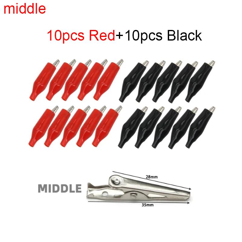 50A 80mm Alligator Clips Insulated Red Black Boot Crocodile Clamp for Truck Car Caravan Van Battery Charger Electric Test Lead