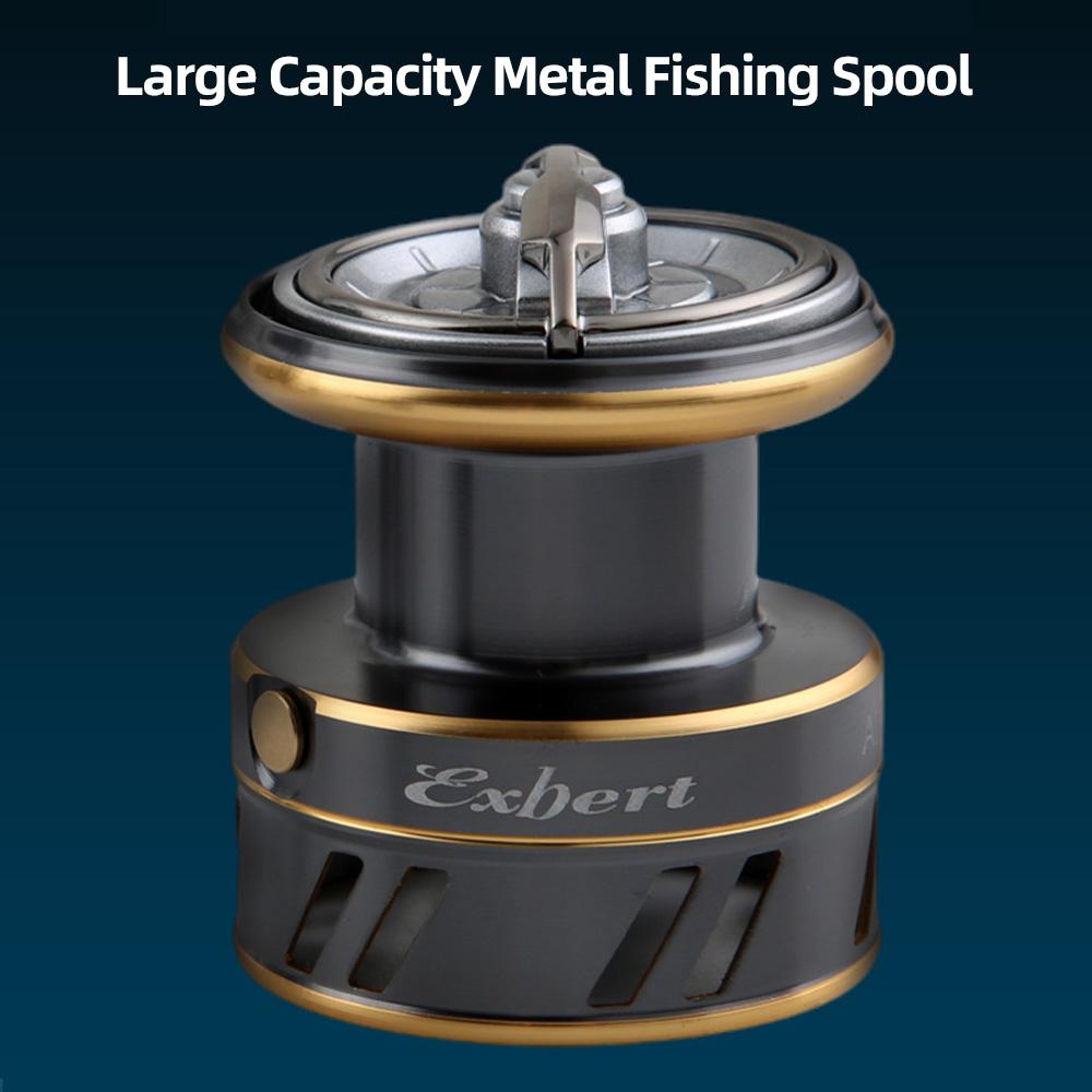 5+1BB Spinnrolle 5.2:1 Angelrolle mit Metallspule, austauschbarem linken und rechten Griff.