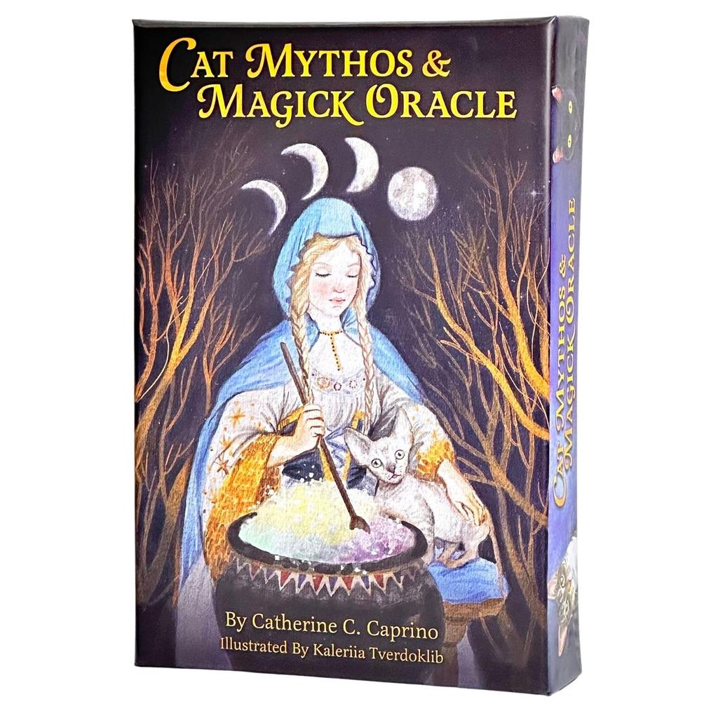 Oracle Cards Cat Mythos Magick Oracle English Affirmation Cat Fortune Telling Authentic I.I.J &