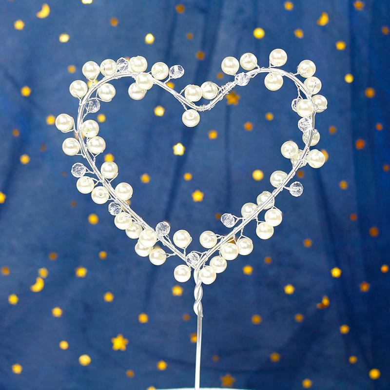Queen Crown Cake Topper for Adults & Children - Gypsophila Pearl Birthday Decoration