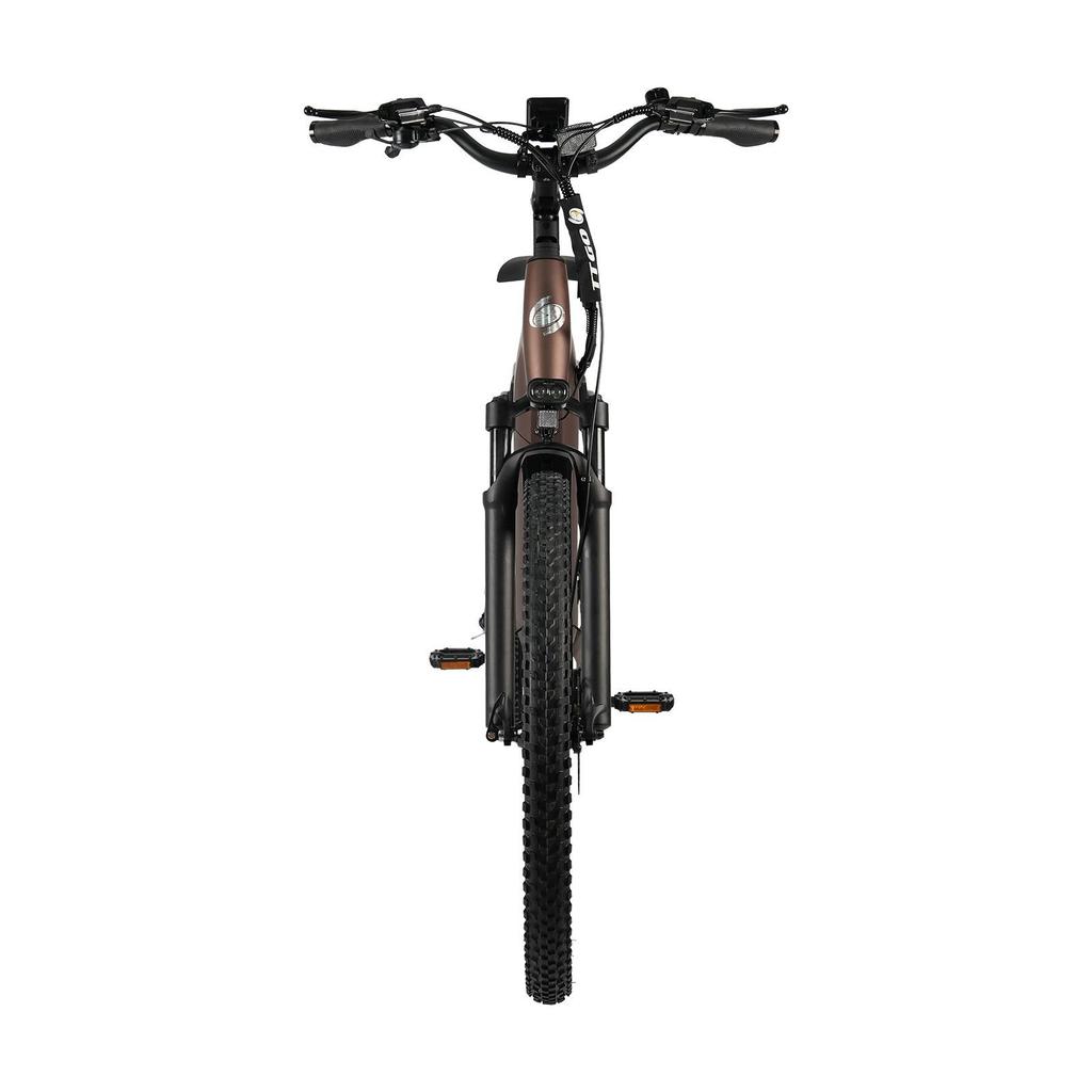 TTGO Z3: 48V15Ah charges overnight. 250W motor eco-friendly. 27.5" tires smooth. Tow seat for family