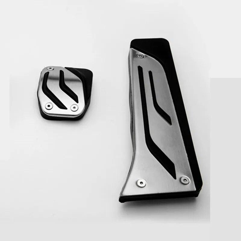 2PCS Stainless Steel + Rubber Accelerator Pedal for BMW M Series M2 (F87) M3 (F80) M4 (F82/F83) M5 (F10) M6 (F12/F13)