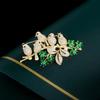 Luxury Bird Shaped Rhinestone Brooch Fashionable and Elegant Suit Jacket Pin Accessories Holiday Gifts