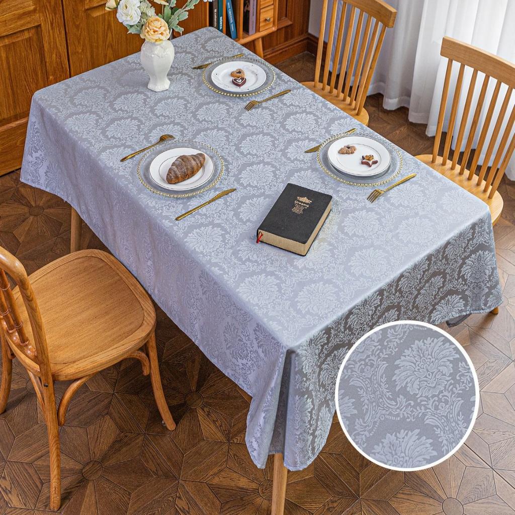 Wellington Jacquard Fabric Tablecloth High-End Coffee Table Cloth Finished Table Cloth Rectangular Tablecloth