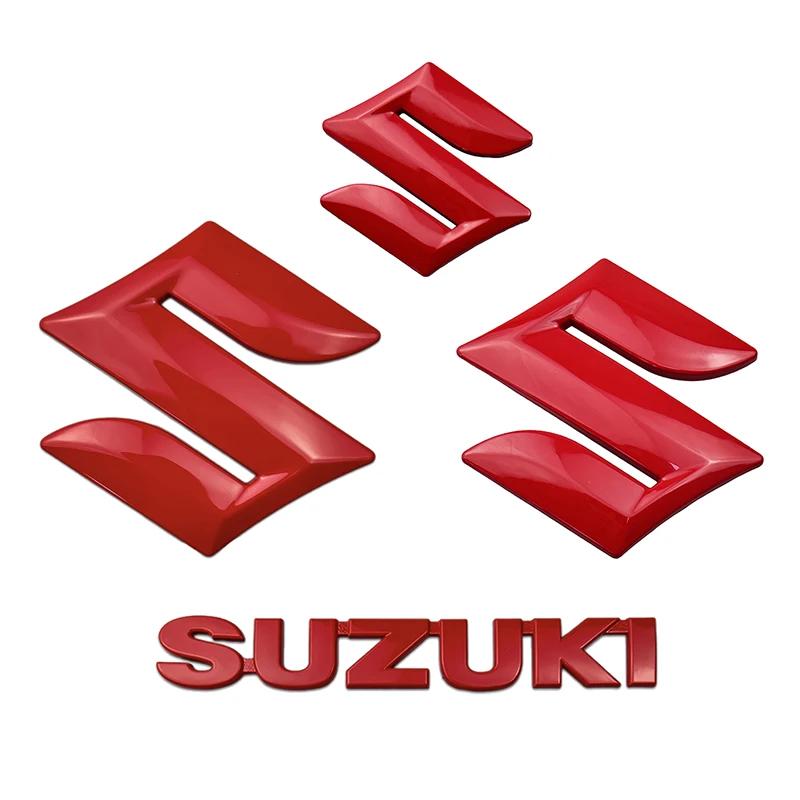 3ks/4ks Slitina Auto Přední Zadní Kufr Logo Znak Samolepka pro SUZUKI Swift Sport Jimny Grand Vitara Alto SX4 Alivio Samurai Bandit