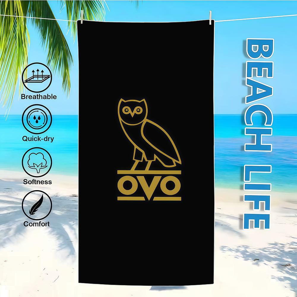 D-DrakeS O-Ovo O-Owls Towel Textile Bathrobe Beach Quick-Drying Lightweight Portable Camping Swim Pool Travel