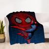 Spider-Man Web Outdoor Flannel Throw Blanket - HD Printed Lightweight Soft Warm All-Season Blanket for Sofa, Bed, Travel, Camping 1203044
