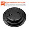 4/6/8 Inch Black Marine Boat RV Black Round Deck Inspection Cover Access Hatch Covers White/Transparent Hatch Cover Plate