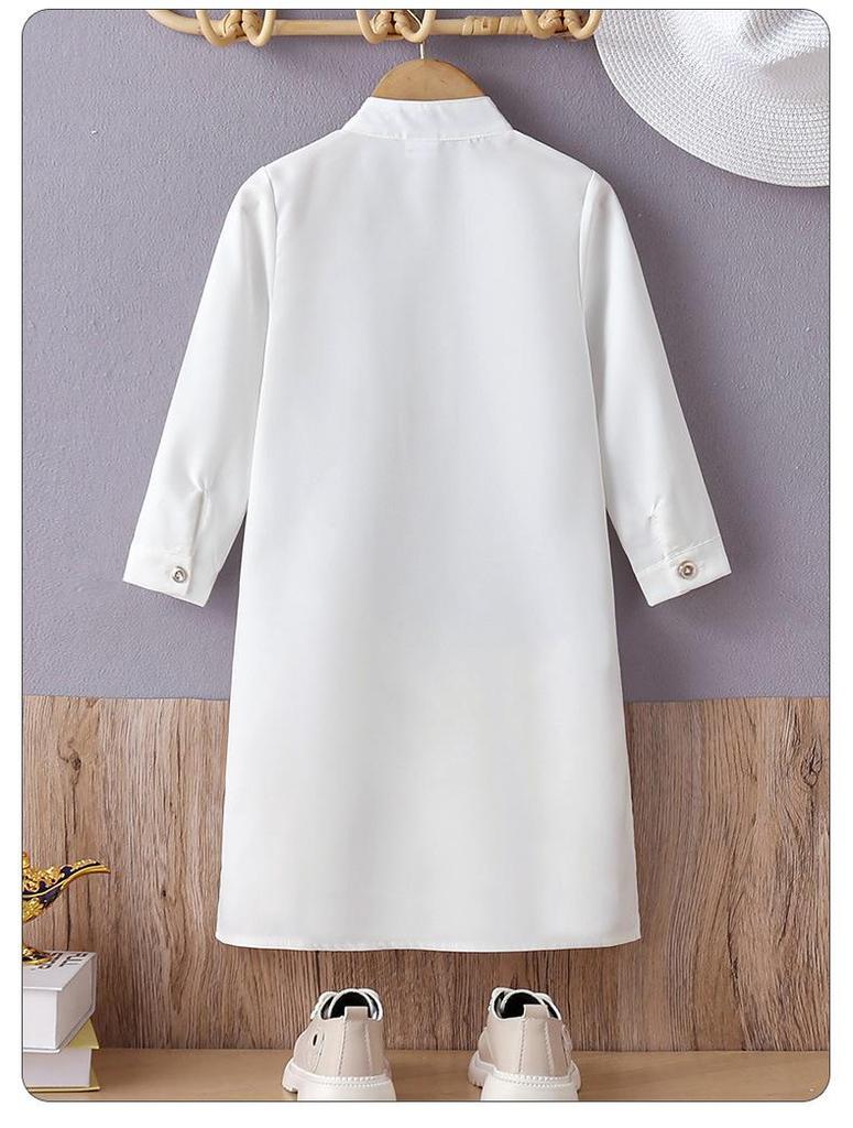 In-Stock Arabic Style Embroidered Vest Robe Set for Middle Eastern Teens & Boys