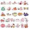 52 Kanahei Stickers: Cute Pink Rabbit Cartoon, Waterproof Decor for Notebooks & Planners