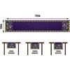 Mardi Gras Table Runner New Orleans Brazi Carnival Tablecloth Fat Tuesday Mardi Gras Decorations and Supplies for Home Kitchen Table-13×72''