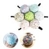 1Pc Nette Ball-Geformt Taste Lagerung Werkzeug Floral Nähen Pin Kissen Nadel Halter Handgelenk Gurt