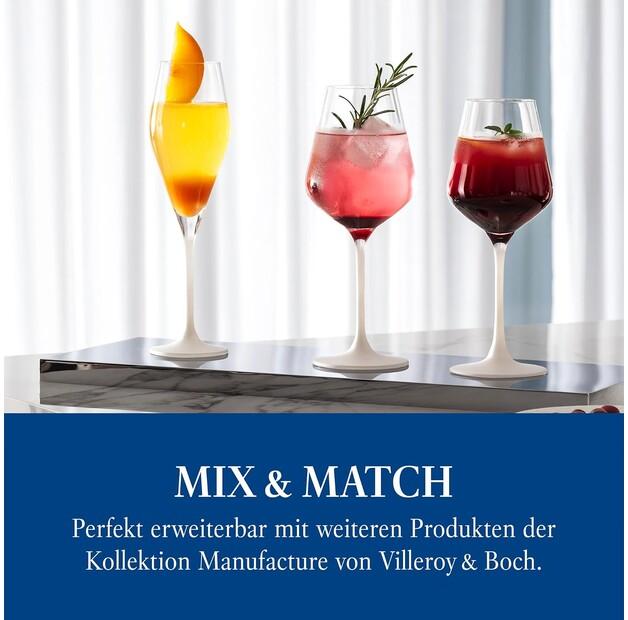 Набор бокалов для белого вина Villeroy & Boch Manufacture Rock blanc, 4 предмета (1137998120)