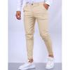 Pantaloni da uomo casual da lavoro a vestibilità slim, texture europea e americana