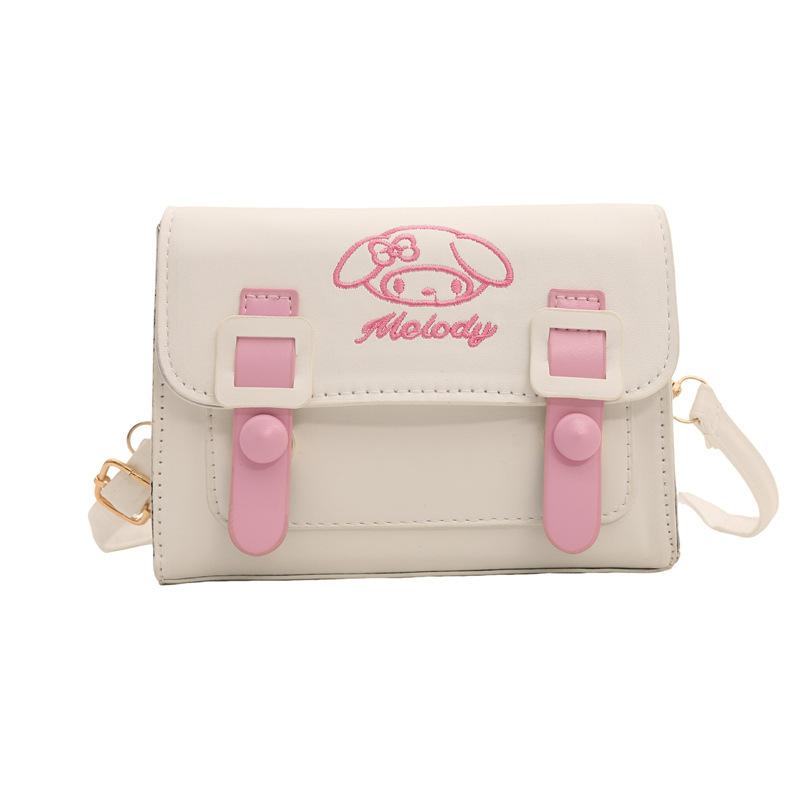 

Cartoon Design 2 New Fashion Shoulder Messenger Bag Cute Contrast Color Versatile Small Square Bag светло-розовый