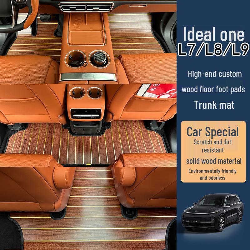 Ideal L8/L7/L6/L9 Solid Wood Floor Mat Pad for Cars