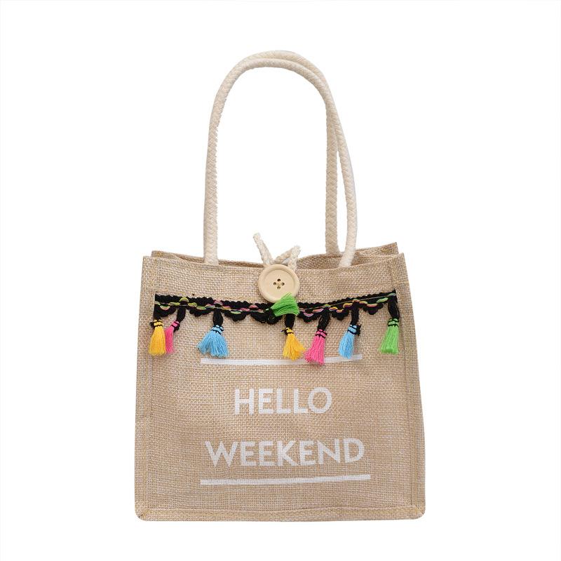 

Льняная маленькая сумка женская 2025 весна и лето новая сумка через плечо модная простая сумочка хозяйственная сумка