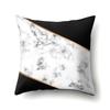 Polyester Pillow Case Nordic Ins Style Marble Geometric Printed Peach Leather Velvet Living Room Sofa Pillow Case