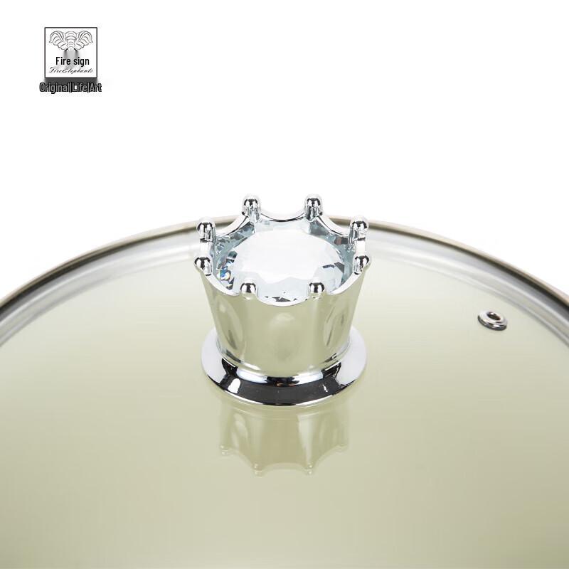 Huoxiang Krone Emaille Suppentopf