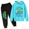 3-12Y 67 Six Seven Print Kid's Fashion Hoodie+Pants Suit for Boys Girls, Casual Sports Tracksuit, Children Holiday Gifts