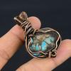 Multi Copper Spiny Oyster Pendant, Handmade Gemstone 999 Copper Wire Wrapped Pendant Antique Jewelry, For Gift Silver Jewelry