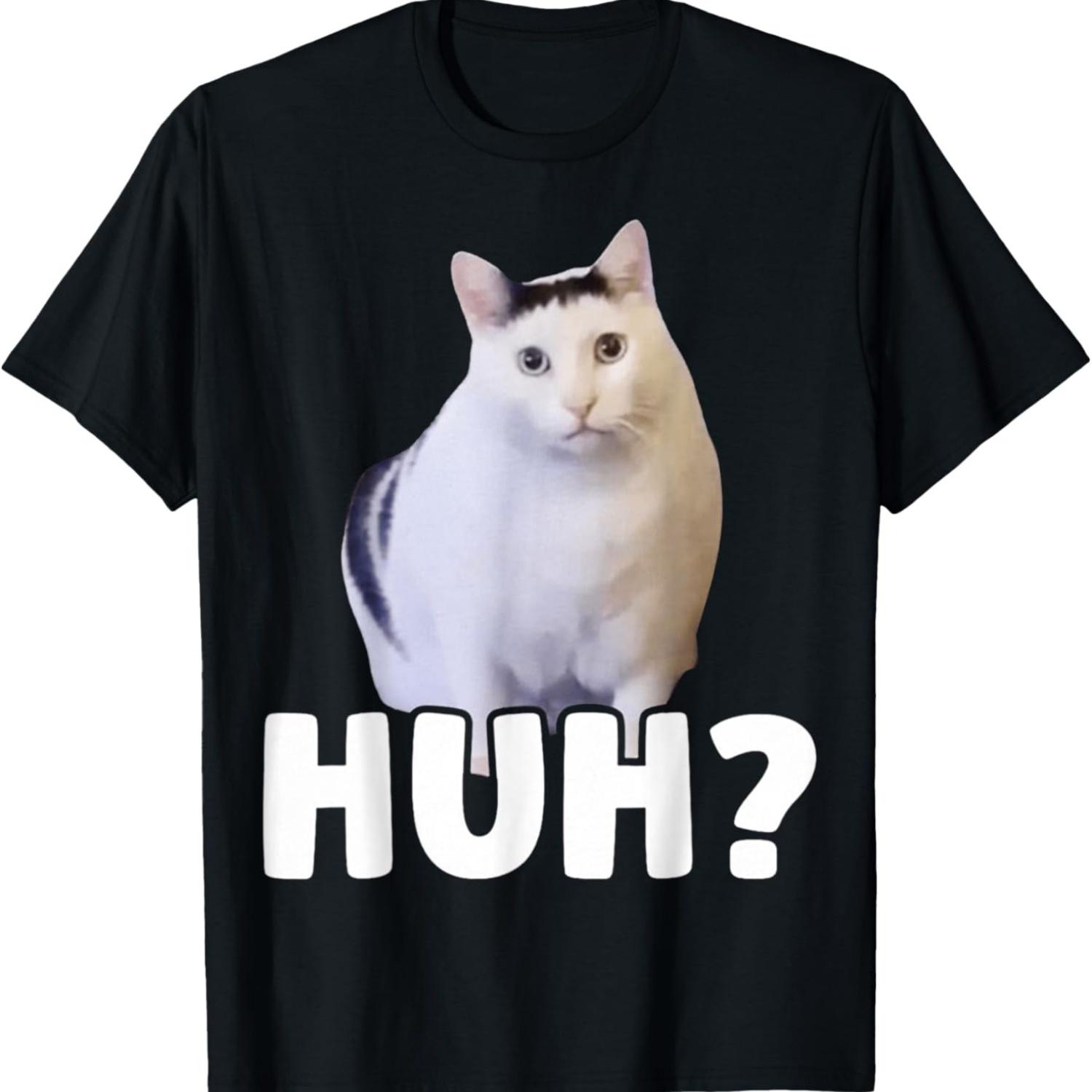 Huh Meme Cat T-Shirt S
