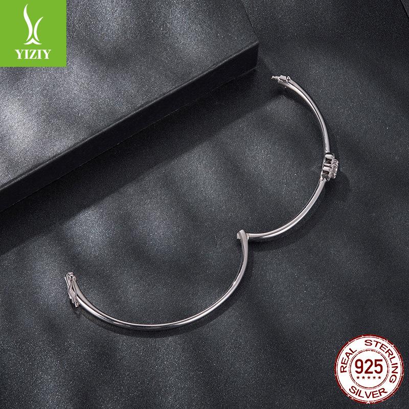 D Color Mozzarella Diamond Love Bracelet, Simple And High-End S925 Sterling Silver 50 Moissanite Bracelet