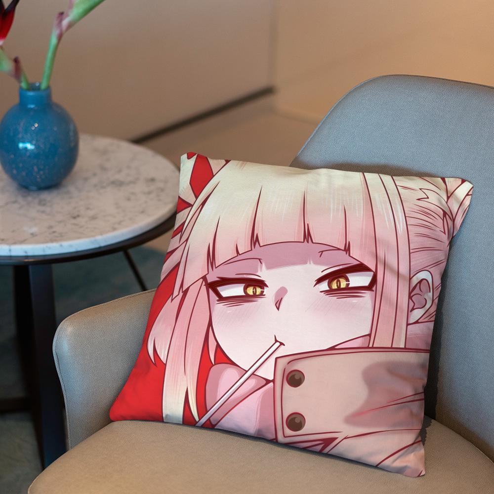 My Hero A-Academia H-Himiko Toga Cushion Cover 2-in-1 Reversible Plush Pillow Cover | Car/Sofa/Bed | Perfect Gift