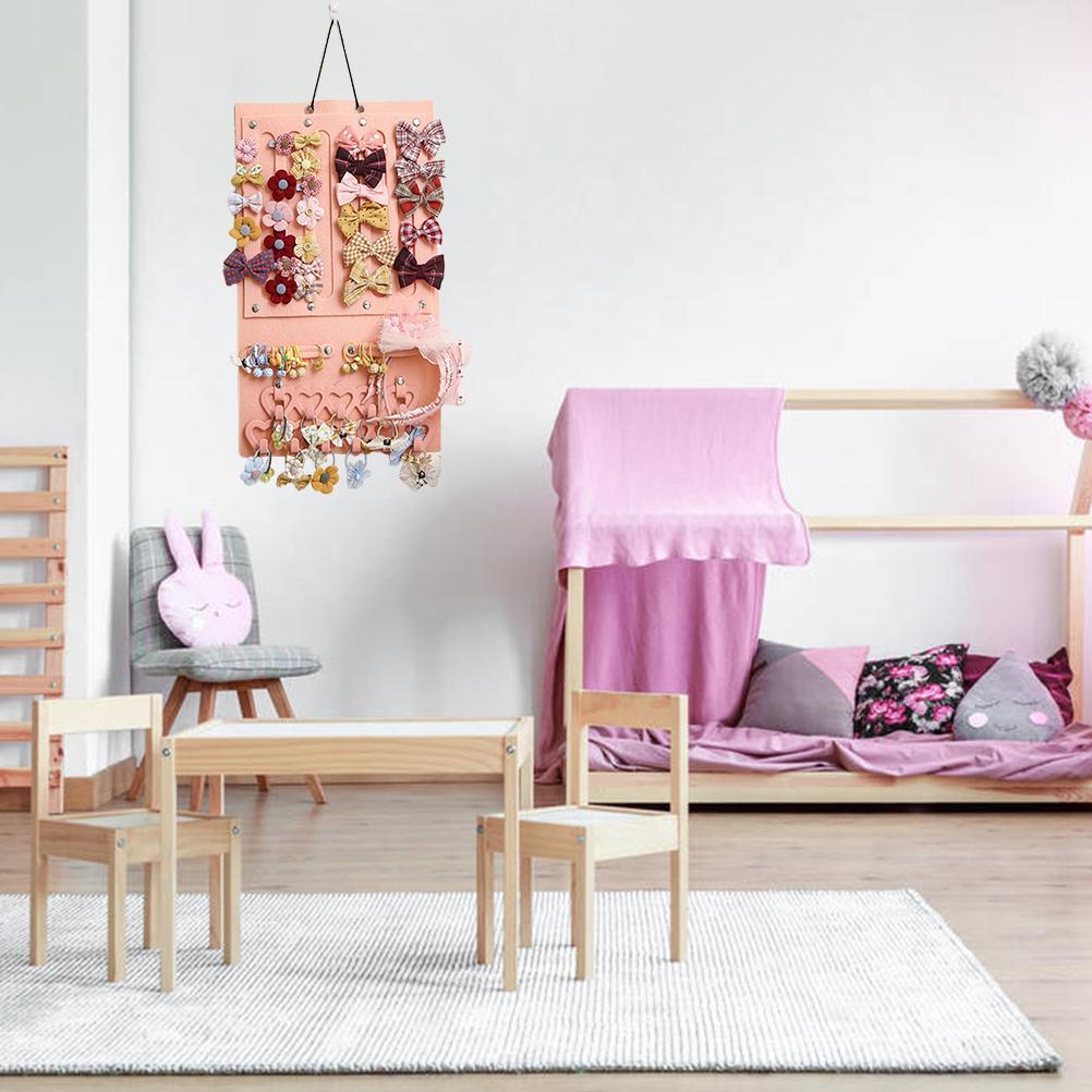 Hair Bows Holder for Baby Girls Hair Clips Storage Hanger Bows and Headbands Holder for Baby Hair Accessories