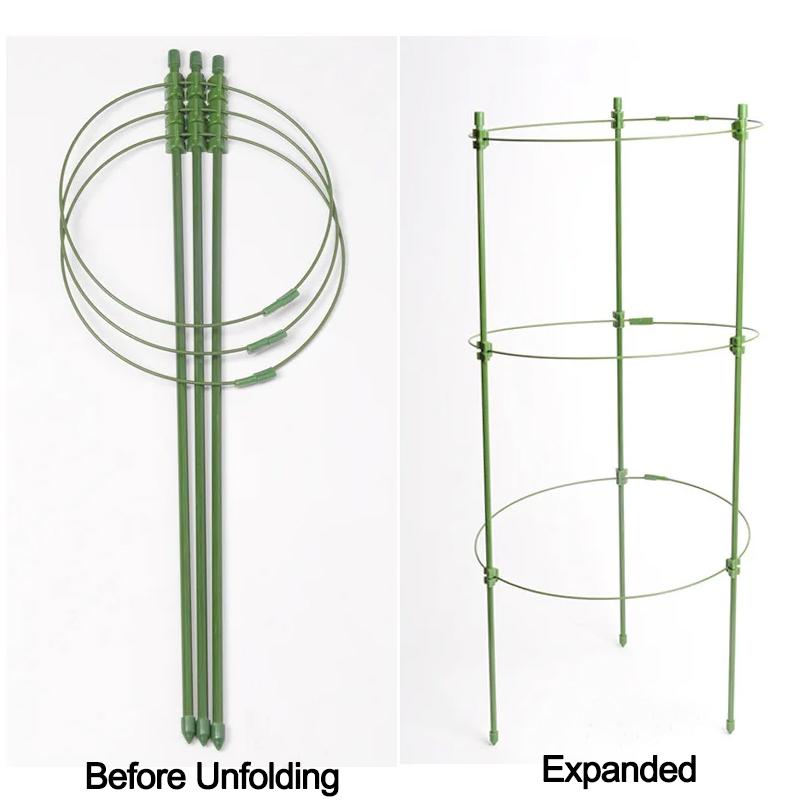 Plant Support Climbing Trellis Iron Potted Holder Frame For Flower Vegetable Vine Garden Supplies
