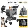 ZOOBLY Pet Separate Pet Small Load Capacity Front Wheels Rotate Rear Wheel Brake Dog Cart Carrying For Nursing Going Traveling Cart, Type,