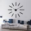 3D Wall Clock DIY Removable EVA Foam + Acrylic Mirror + Living Room Home Decor Needle Quartz Aluminum Movement 10CM Support