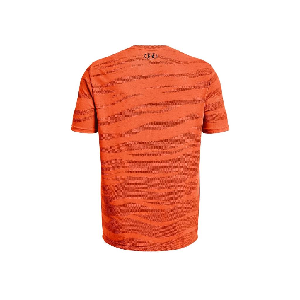 Under Armour Logo Print Pullover Crew Neck Short Sleeve T-Shirt Men Tops Explosive-Orange 1373726-866