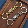 Gothic Steampunks Adjustable Keychain With Carriage Designs and Extended Chain for Keys Phone Accessories