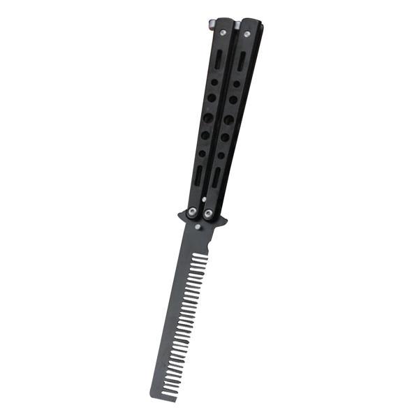 Butterfly Combs Stainless Steel Foldable Training Practice Combs Hair Styling Tools
