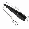 Durable Plastic Fishing Clamp with Retractable Lanyard 22×1.9cm Fishing Gripper Black and Red Fish Grabber Fishing Accessory