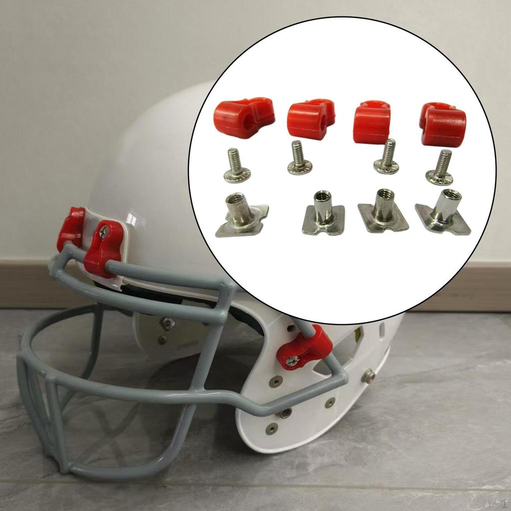 Rugby Helmet Sunvisor Clip Screw Hardware Easy Install Quick Release Universal Compact Fix